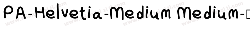 PA-Helvetia-Medium Medium字体转换